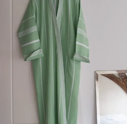 Loungewear - hammam bathrobe size L, pistachio green - OTTOMANIA
