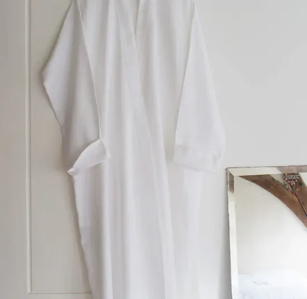 Loungewear - hammam bathrobe size L, white - OTTOMANIA