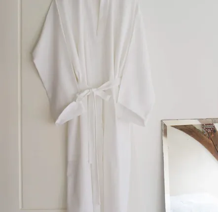 Loungewear - hammam bathrobe size L, white - OTTOMANIA