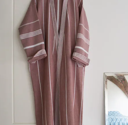 Loungewear - hammam bathrobe size L, chocolate brown - OTTOMANIA