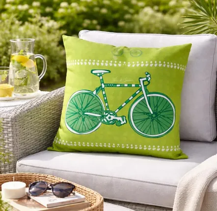 Garden textiles - Bici 45 x 45 outdoor cushion - Design by Juan de Lascurain - ARTDECORIS