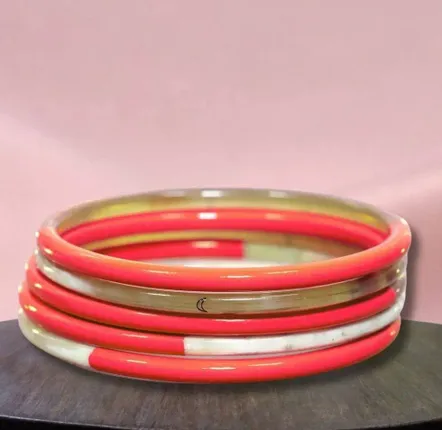 Bijoux - Jonc corne Rouge Vif - JOLIE JULIE