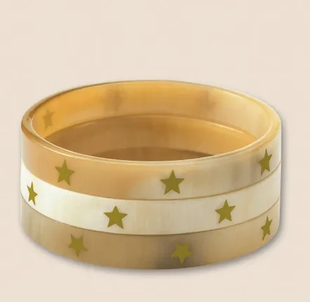 Jewelry - Bracelet Corne 10mm Etoile Pure Kaki 25 - JOLIE JULIE