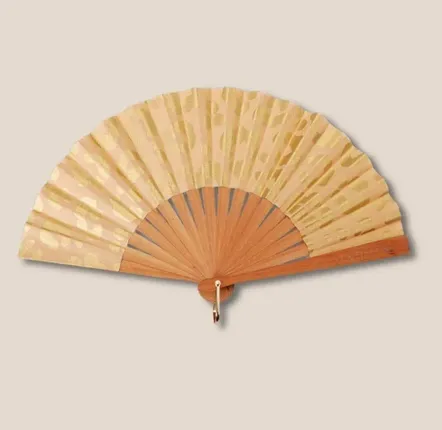 Bijoux - Eventail Mini 40 Leo Beige Or - JOLIE JULIE