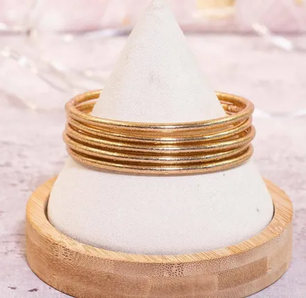 Jewelry - Jonc Bouddhiste Traditionnel Fin Champagne - JOLIE JULIE