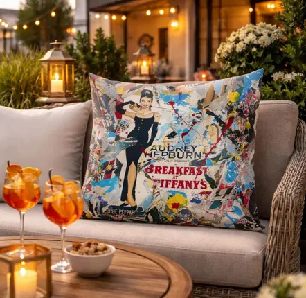 Garden textiles - Audrey 45 x 45 outdoor cushion cover - Design by Anne Mondy - ARTDECORIS