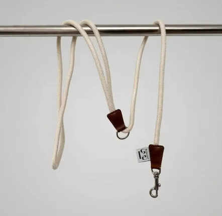 Cadeaux - Laisse ROSA. - Laisse pour chien - Blanc Crème - 175 cm - BY CHURCHILL.®