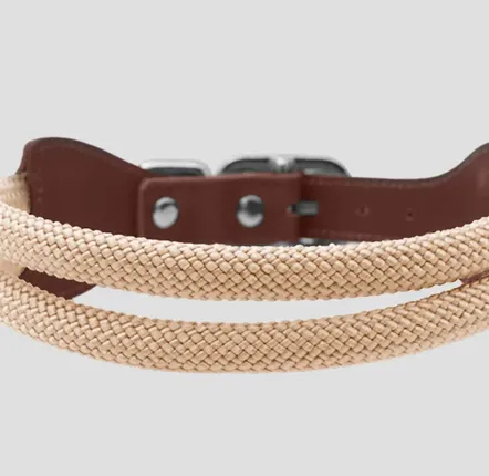 Cadeaux - COLLIER ROSA. - Collier pour chien - Blanc crème - BY CHURCHILL.®