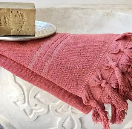 Autres linges de bain - FOUTA EN COTON BIOLOGIQUE - Collection DOLCE - JASPE - KARAWAN AUTHENTIC