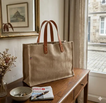 Bags and totes - Linen bag - LE SAC PUB SUR MESURE BY AIRIPLAST