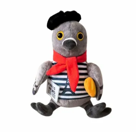 Cadeaux - Léon le pigeon 20cm - LE PIGEON PARISIEN