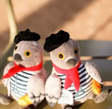 Cadeaux - Léon le pigeon 20cm - LE PIGEON PARISIEN