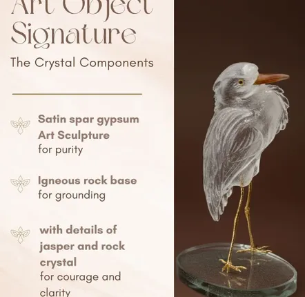 Goldsmithing - 'Crest of the Dawn' sculpture, transparent quartz art object - CARMELO PARIS