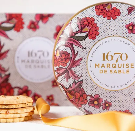 Cookies - Rêverie Fleurie round box - BISCUITERIE LA SABLÉSIENNE