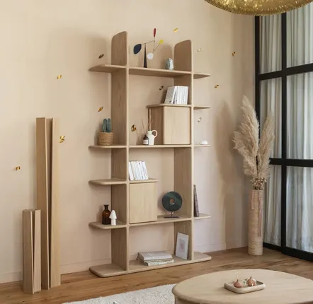 Office furniture and storage - TÉHÈME Double fermée bookcase - DRUGEOT MANUFACTURE