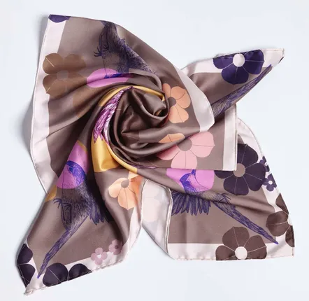Scarves - Red throat bird scarf (yellow model) - KOUNTHEA RETH