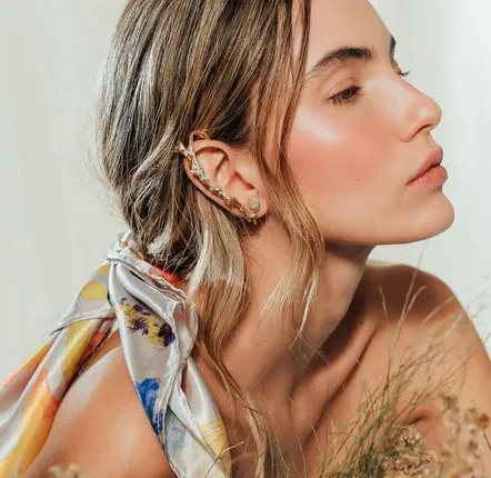 Accessoires cheveux - Pashmina aux motifs floraux  Provence sauvage - CÂPÂ JEWELRY