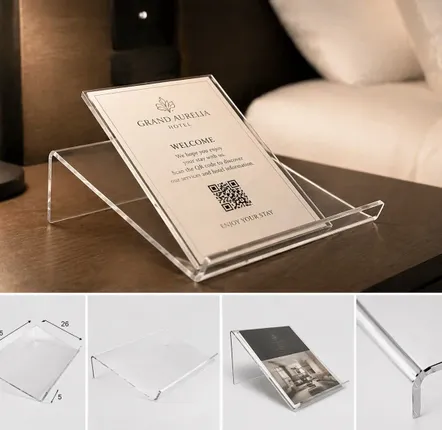 Customizable objects - Transparent plexiglass table lectern - DEBORACARLUCCI