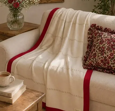 Homewear - Jeté de canapé en coton fabriqué à la main à partir de saris d'occasio - I WAS A SARI