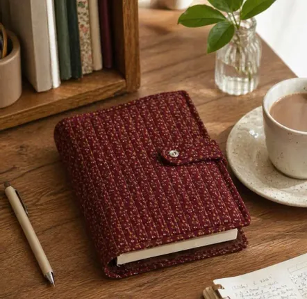 Homewear - Housse de carnet A5 matelassée fabriquée à partir de saris recyclés - I WAS A SARI