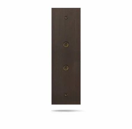 Decorative objects - Trinity Bronze medal medium 2 round push buttons 40x130 - screw - 6IXTES