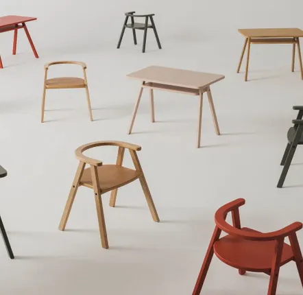 Children's tables and chairs - Kid's table Growing Green - NOBODINOZ