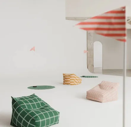 Ottomans - Armchair beanbag - kid size - Vibes - NOBODINOZ