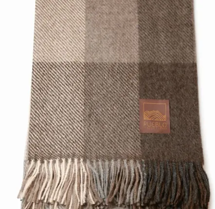 Throw blankets - Alpaca throw - Neutral brown - PUEBLO