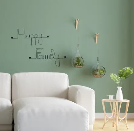 Gifts - Wire Wall Decoration for the "Happy Family" wall - BIJOUX DE MUR
