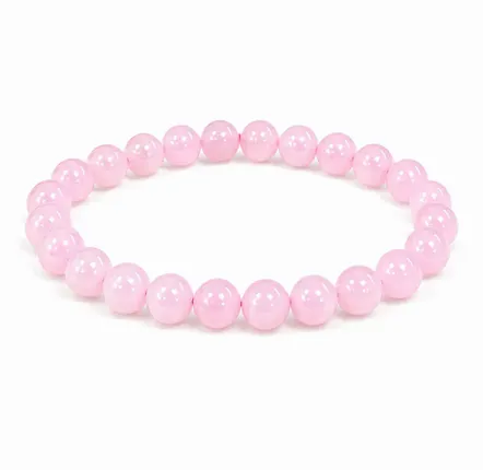 Home fragrances - Rose Quartz Beads Bracelet 8mm - ARABESK