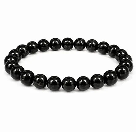 Parfums d'intérieur - Bracelet Tourmaline Noire A Perles 8mm - ARABESK