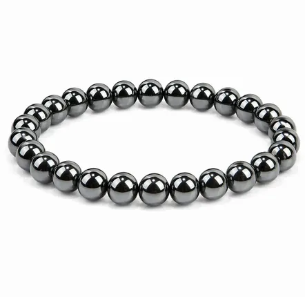 Parfums d'intérieur - Bracelet Perles Hématite 8mm - ARABESK