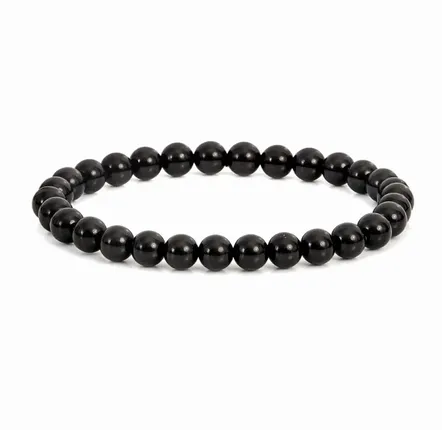 Parfums d'intérieur - Bracelet Tourmaline Noire Perles 6mm - ARABESK