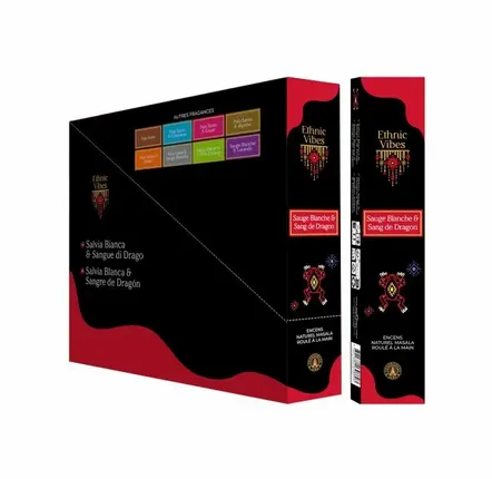 Home fragrances - Incense Fragrances & Sens Ethnic Vibes White Sage & Dragon Blood Masala 15g - ARABESK