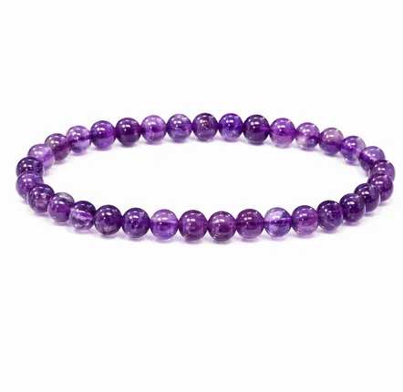 Parfums d'intérieur - Bracelet Amethyste A Perles 6mm - ARABESK