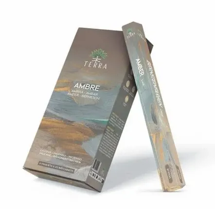 Parfums d'intérieur - Encens Terra Sans Charbon Hexa - Ambre 30g - ARABESK