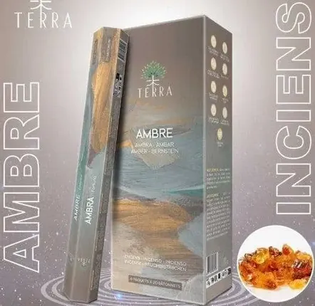 Parfums d'intérieur - Encens Terra Sans Charbon Hexa - Ambre 30g - ARABESK