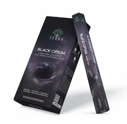 Home fragrances - Terra Charcoal Free Incense Hexa - Black Opium30g - ARABESK