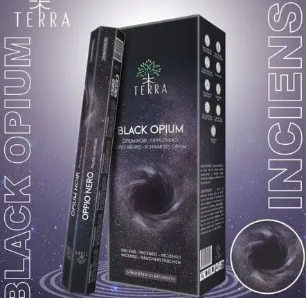 Home fragrances - Terra Charcoal Free Incense Hexa - Black Opium30g - ARABESK