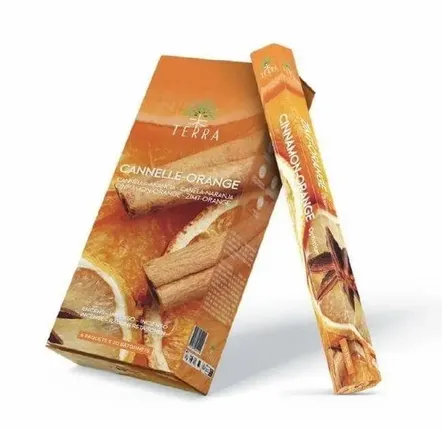 Home fragrances - Terra Charcoal Free Incense Hexa - Orange Cinnamon 30g - ARABESK