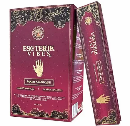 Parfums d'intérieur - Encens Fragrances & Sens Esoterik Vibes Main Magique Masala - Boîte De 12 Paquets (15g) - ARABESK