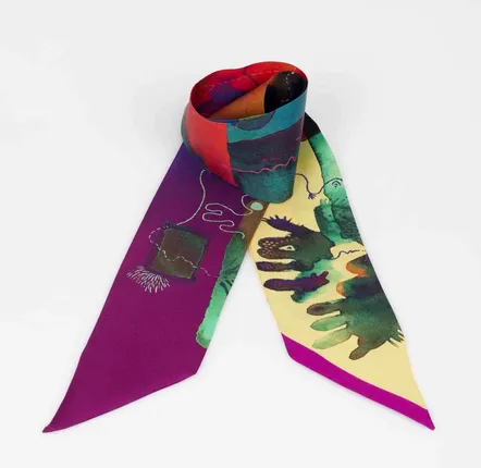 Hair accessories - Sea Studio Silk Twilly - ELCIELA