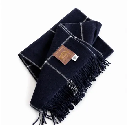Throw blankets - Throw Blanket-All Baby Alpaca- Windowpane - PUEBLO