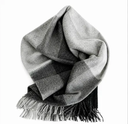Objets design - Plaid en alpaga, gris neutre - PUEBLO