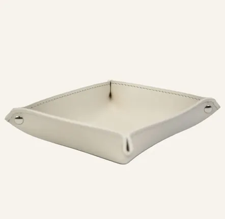 Autres fournitures bureau  - Vide poche carré en cuir - LIMAC DESIGN