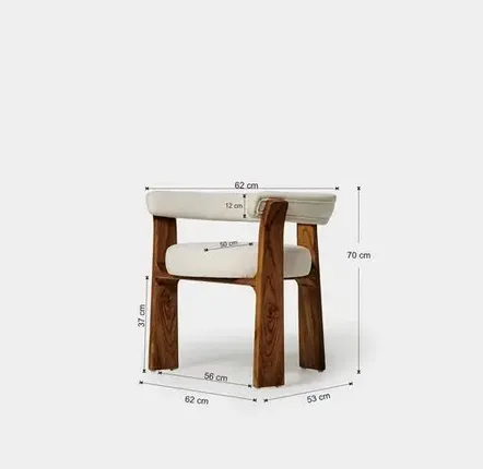 Chaises - Chaise Saya - blanche en teck massif - DESIGN TRIP