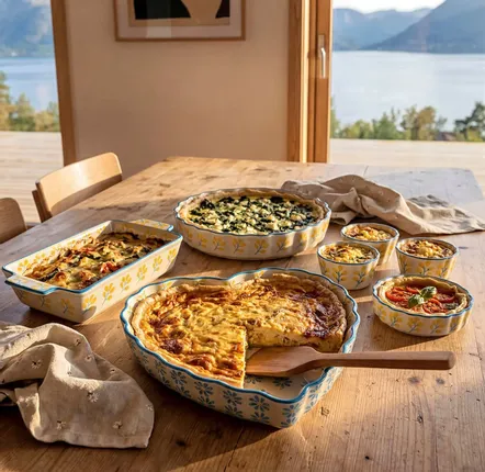 Molds - Quiche pans REETRO & FLORAAL - TRANQUILLO