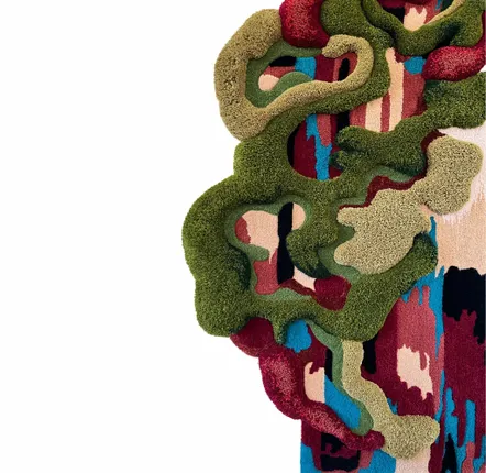 Contemporary carpets - Architectural textile mural work — UNIQUE PIECE — KENE - ATELIER SAGRADO