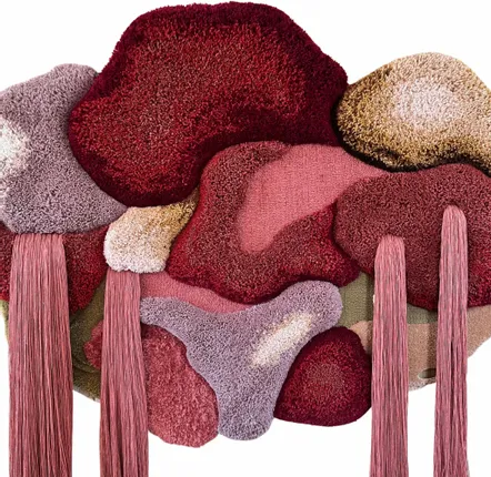 Tapisseries - Œuvre textile murale sculpturale — PIÈCE UNIQUE — MATERIA PRIMA I - ATELIER SAGRADO