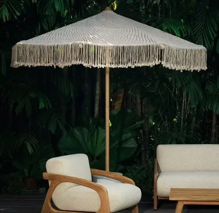 Sunshades - Macra Beige Parasol - DESIGN TRIP